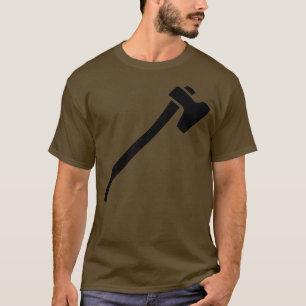 Camiseta TSirt Clássico do ax preto