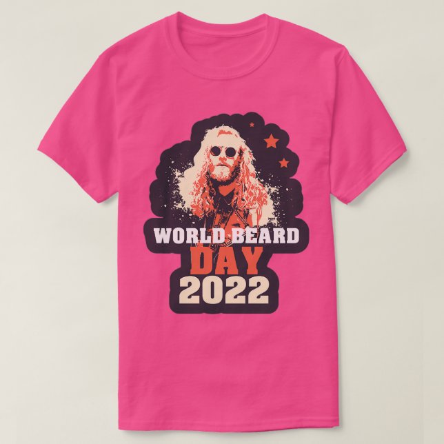 Camiseta TSirt Clássico do Dia Mundial da Barba de 2022 (Frente do Design)