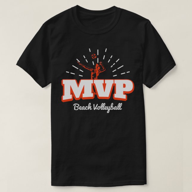 Camiseta TSirt Clássico do Jogador de Voleibol MVP (Frente do Design)