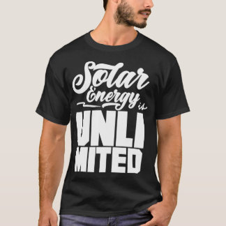 Camiseta TSirt Clássico essencial de energia solar