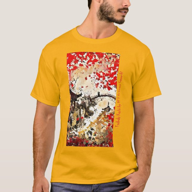 Camiseta Tsubaki Hashi - Artista - NFT Artisans SamurAI (Frente)