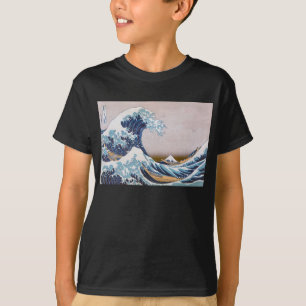 Camiseta Tsunami Grande Onda ao largo da costa de Kanagawa