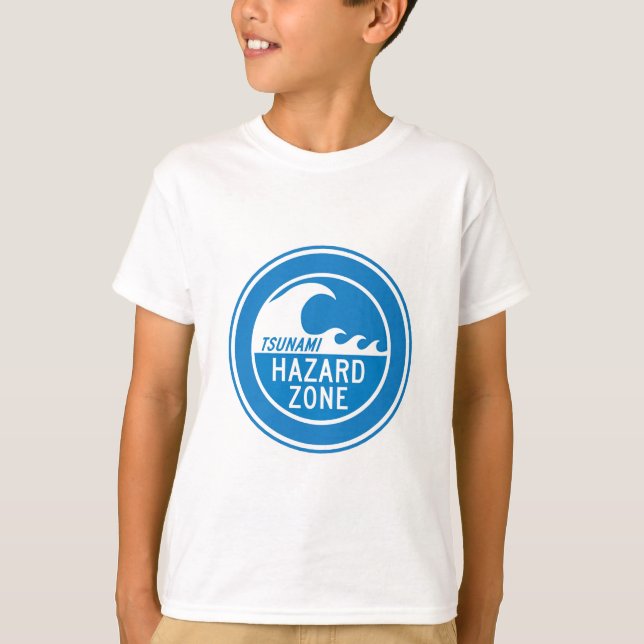 CAMISETA TSUNAMI HAZARD ZONE (Frente)
