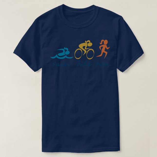 Camiseta TTA Classic TS Hirt Cl, natação do Triathlon (Frente do Design)