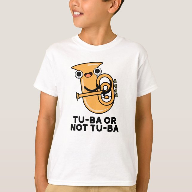 Camiseta Tu-ba Ou Não Tu-ba Funny Shakespeare Tuba Pun (Frente)