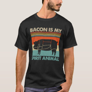 Camiseta Tu Bacon É Meu Animal Espiritual Fantasia Vintage