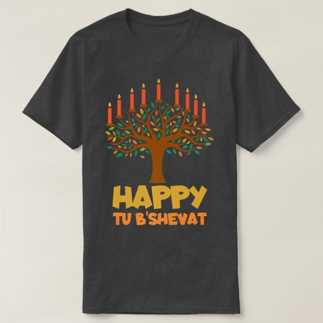 Camiseta Tu BiShvat Happy Tu B'Shevat (Frente do Design)