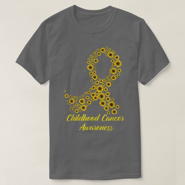 Camiseta Tu Childhood Cancer Awareness Month Costume Yellow (Frente do Design)