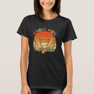 Camiseta Tu Engraçado Sobrepeso Chubby Chonk Cat Mãe Memóri