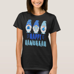 Camiseta Tu Happy Hanukkah 2022 Gnome Menorah Dreidel Costu