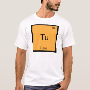 Camiseta Tu - Símbolo de Elemento de Química da Cidade de