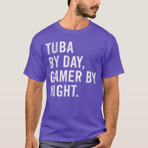 Camiseta Tuba de Dia Gamer à Noite família