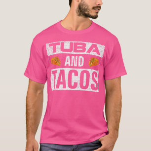 Camiseta Tuba E Tacos Tocador de Orquestra de Música Engraç