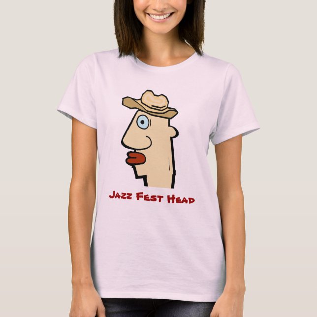 Camiseta Tuba Head Outback, Jazz Fest Head (Frente)