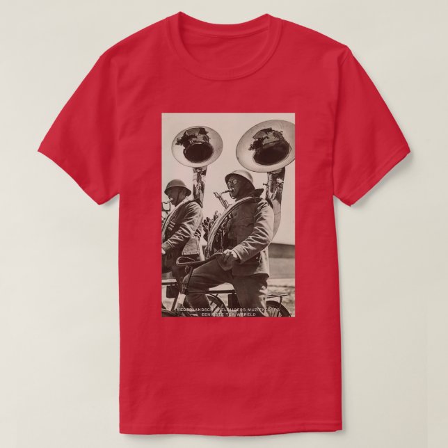 Camiseta Tuba Players Vintage Photo 1920 (Frente do Design)