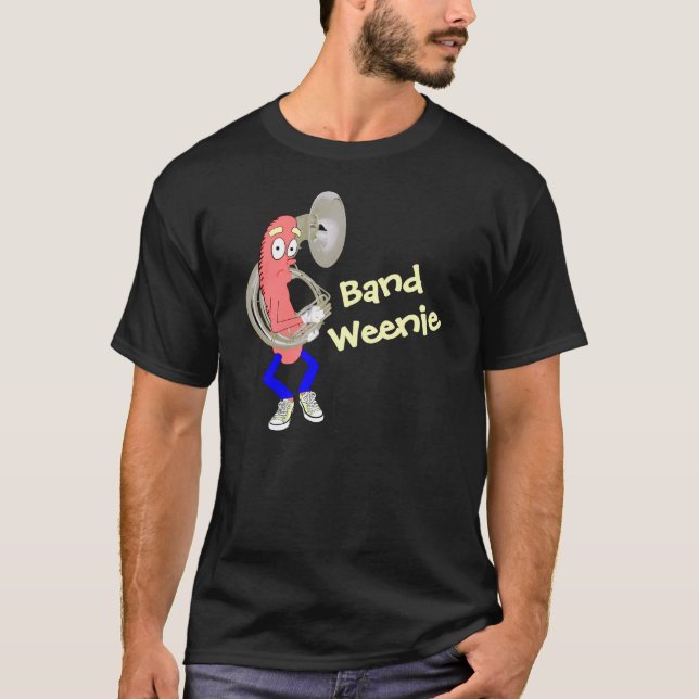 Camiseta Tuba que joga o t-shirt da obscuridade do Weenie (Frente)