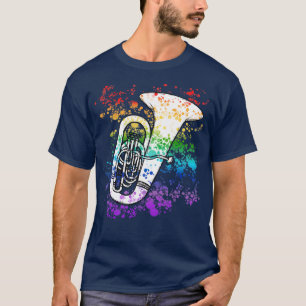 Camiseta Tuba Rainbow Colors Musico Tubaist Brass