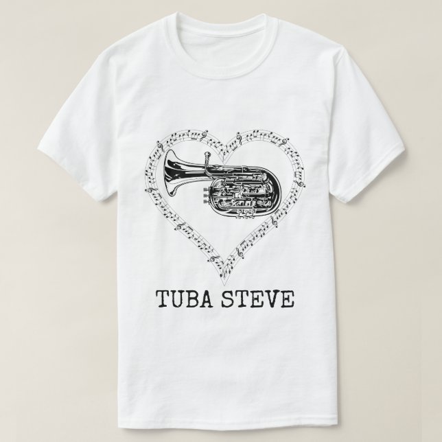 Camiseta Tuba Steve (Frente do Design)