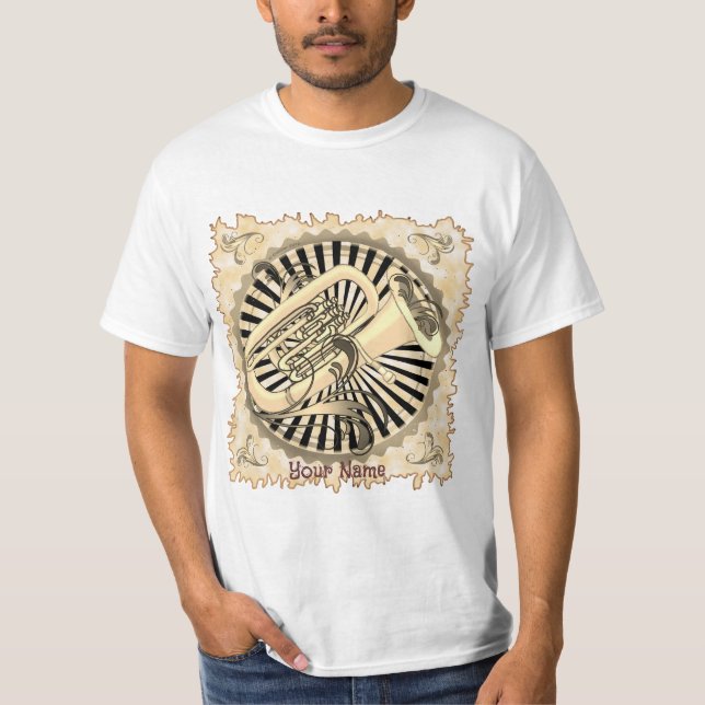 Camiseta Tuba Swirls t- shirt (Frente)