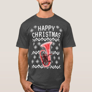 Camiseta Tuba Ugly Christmas Tubaist Brass Musico