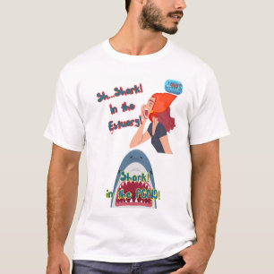Camiseta Tubarão 50º JAWS Na Garota Pond