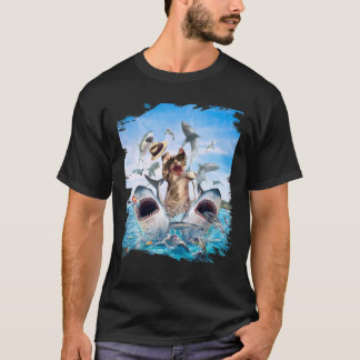 Camiseta Tubarão Anidente, Tubarão Gato-de-praia, Sunglas