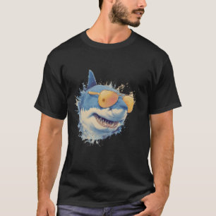 Camiseta Tubarão Animal Gráfico Biologia Marinha Mar Oceano