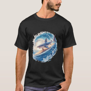 Camiseta Tubarão Animal Gráfico Biologia Marinha Mar Oceano