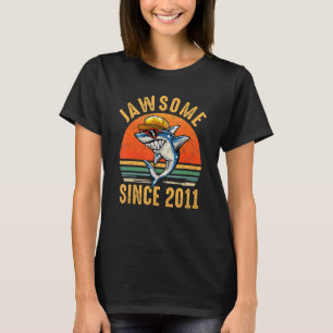 Camiseta Tubarão-Aniversário-11 desde 2011, Jawsome, 11 ano