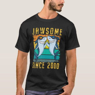 Camiseta Tubarão-aniversário de 21 anos desde 2000