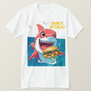 Camiseta Tubarão Ataque de Lanche