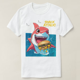 Camiseta Tubarão Ataque de Lanche