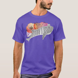 Camiseta Tubarão-baleia com flor de água