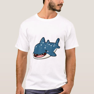 Camiseta Tubarão Baleia Kawaii