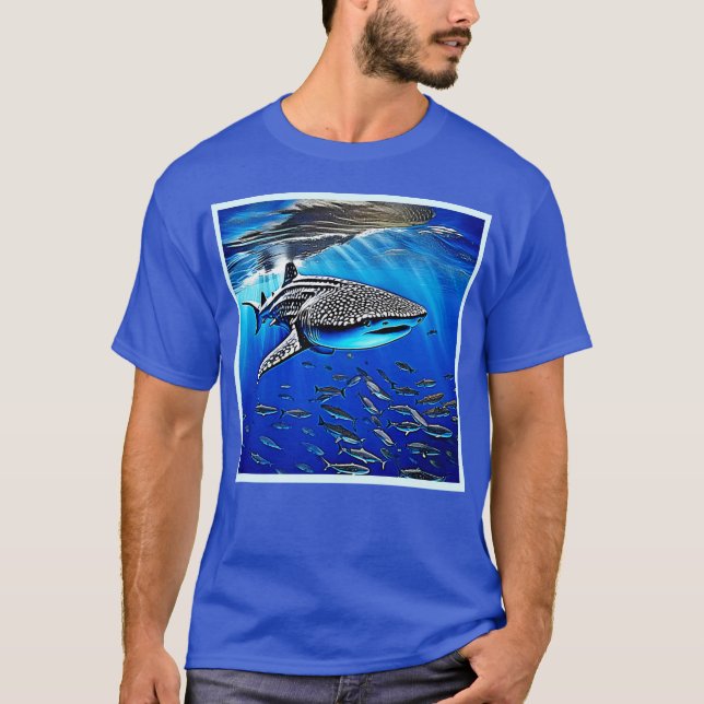 Camiseta Tubarão-baleia Majestade Design (Frente)