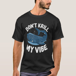 Camiseta Tubarão Baleia Não Faça Krill Meu Vibração Piada D