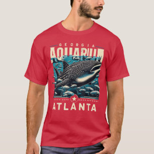 Camiseta Tubarão Baleia Vida Oceânica Atlanta Arte de Souve