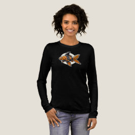 Camiseta Tubarão-Barbatana Peixe Dourado por Vin Z