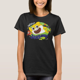 Camiseta Tubarão-Bebê Totalmente Jawsome