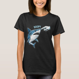 Camiseta Tubarão boop engraçado meme humor nariz toque