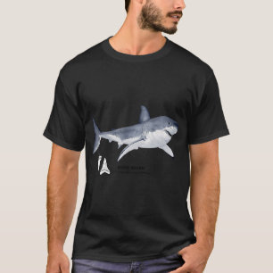 Camiseta TUBARÃO BRANCO-Carcharodon carcharias (nome e dent
