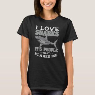 Camiseta Tubarão Branco Maior Peixe Predador Biol Oceano