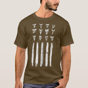 Camiseta Tubarão caçador de Design de bandeiras dos EUA par