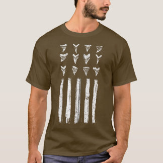 Camiseta Tubarão caçador de Design de bandeiras dos EUA par