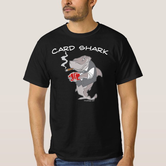 Camiseta Tubarão de cartão (Frente)