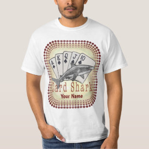 Camiseta Tubarão de Cartão Poker