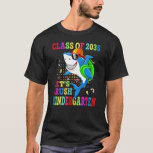 Camiseta Tubarão-De-Jardim-De-vamos Esmagado De Volta À Cla