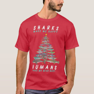 Camiseta Tubarão-de-Natal Feriado 365 tubarões Torna-me Ha