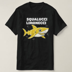 Camiseta Tubarão de Rot cerebral Italiano Limão Squalucci