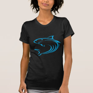 Camiseta Tubarão do assassino no estilo do desenho da
